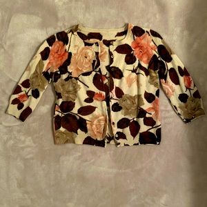 Cream Rose Cashmere Sweater